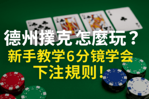 德州撲克 新手教學 下注規則 3A娛樂城