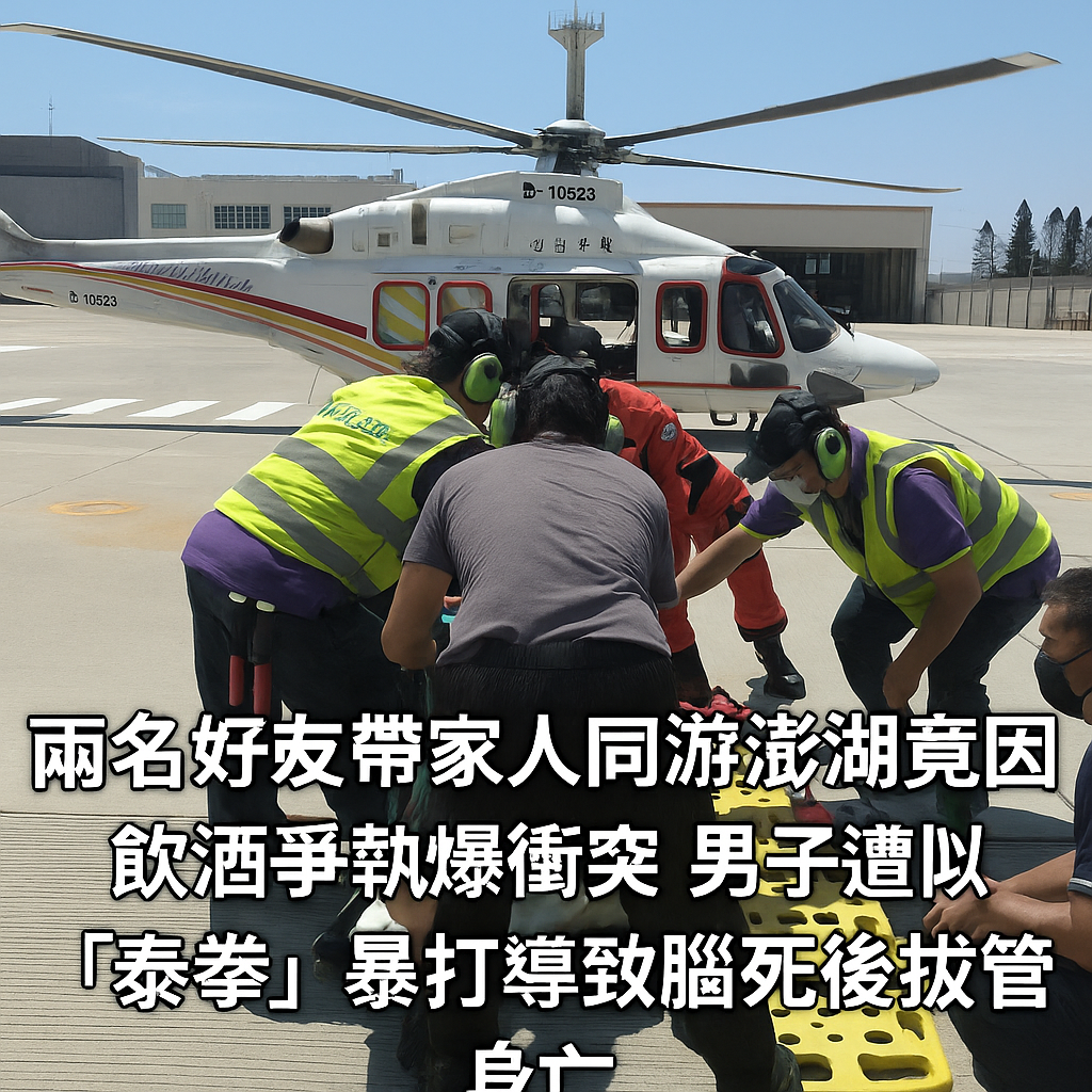 兩名好友帶家人同遊澎湖竟因飲酒爭執爆衝突　男子遭疑似「泰拳」暴打導致腦死後拔管身亡