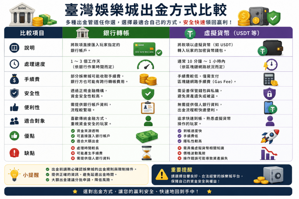 娛樂城出金怎麼做？台灣玩家出金流程、銀行與限制一次看懂