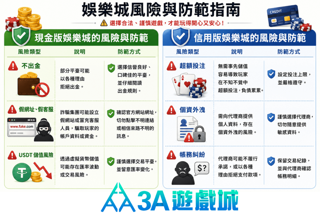 現金版 VS 信用版差異分析，在哪一種台灣娛樂城換現金更安全？